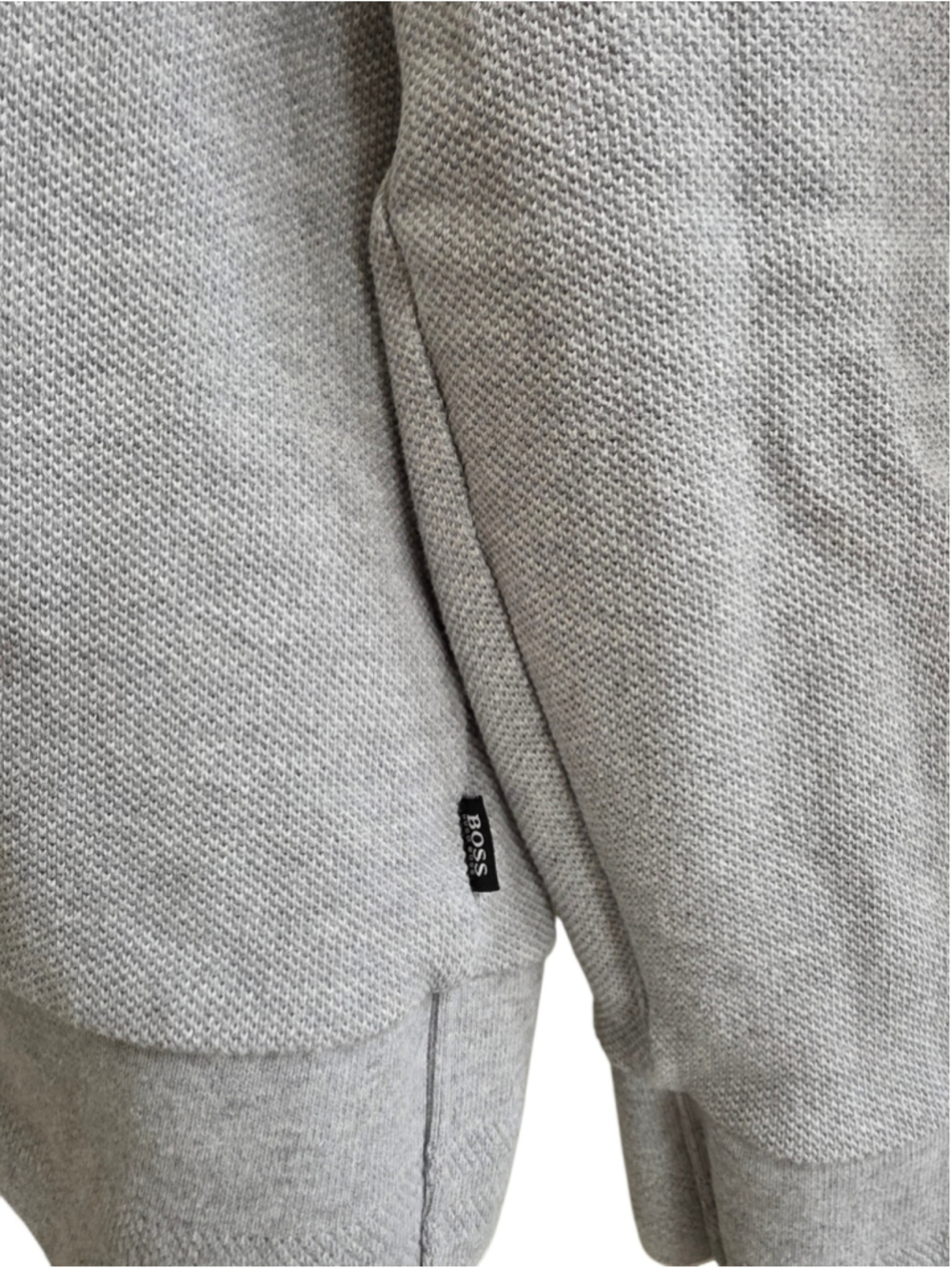 Men's BOSS Slim Fit Sweatshirt Size M Grey White - Picture 4 of 5